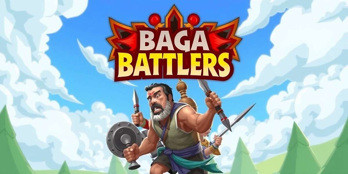 Baga Battlers - Official Game Cover Baga Battlers game cover showing Indian village characters in battle stance